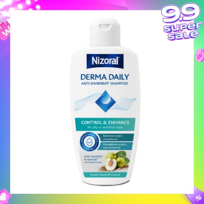 NIZORAL Derma Daily Anti-Dandruff Shampoo (For Oily & Sensitive Scalp) 200ml