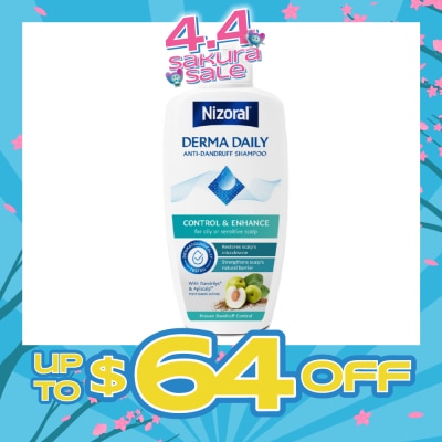 NIZORAL - Derma Daily Anti-Dandruff Shampoo (For Oily & Sensitive Scalp) 200ml