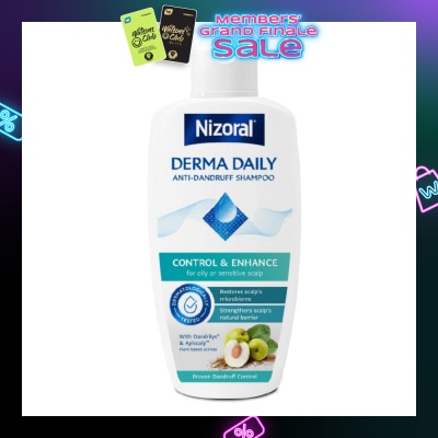 NIZORAL Derma Daily Anti-Dandruff Shampoo (For Oily & Sensitive Scalp) 200ml