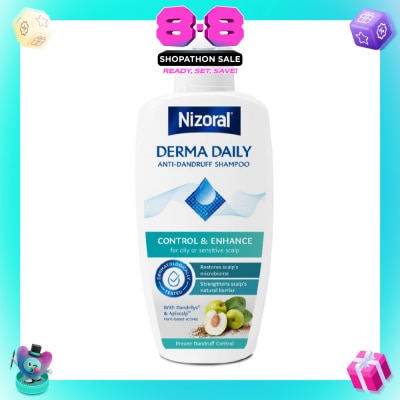 NIZORAL - Derma Daily Anti-Dandruff Shampoo (For Oily & Sensitive Scalp) 200ml