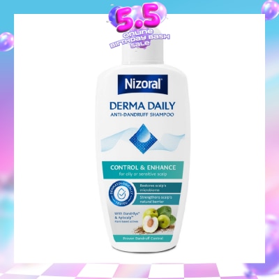 NIZORAL - Derma Daily Anti-Dandruff Shampoo (For Oily & Sensitive Scalp) 200ml
