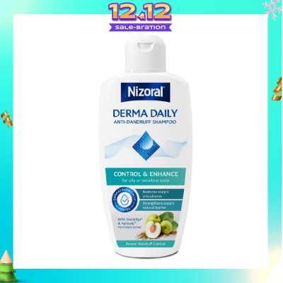 NIZORAL Derma Daily Anti-Dandruff Shampoo (For Oily & Sensitive Scalp) 200ml