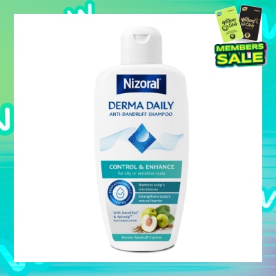 NIZORAL Derma Daily Anti-Dandruff Shampoo (For Oily & Sensitive Scalp) 200ml