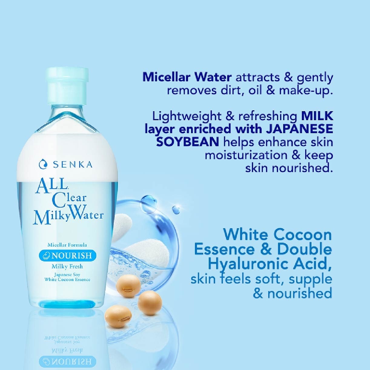 All Clear Milky Water (Remove Makeup and Nourish Skin) 230ml