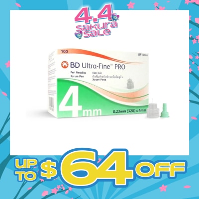 BD - Ultra-Fine™ PRO Pen Needle (4mm x 32g) 100s