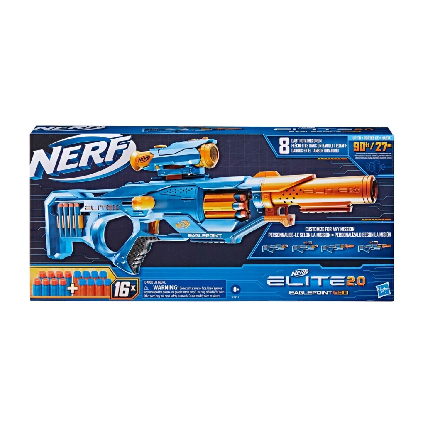 NERF Elite 2.0 Eaglepoint RD-8 1s | Seasonal & Gift Sets | Watsons