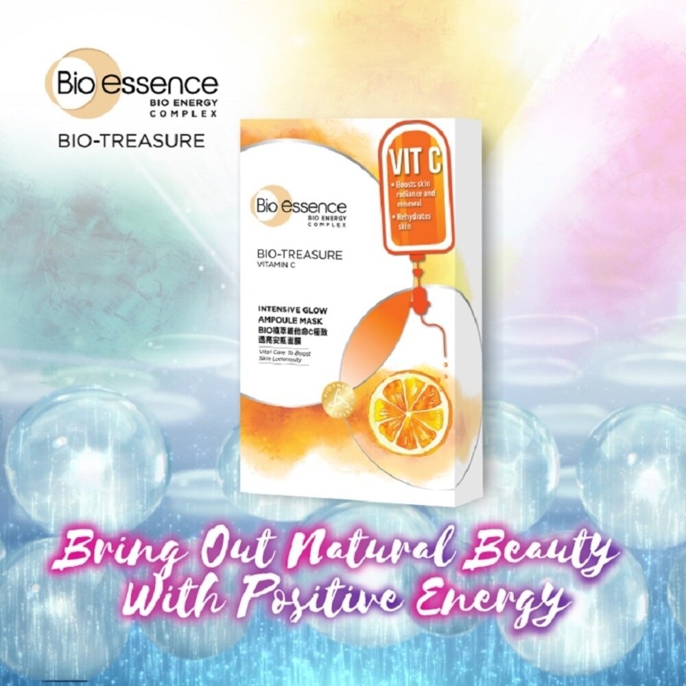 Bio-Treasure Vitamin C Intensive Glow Ampoule Mask (Brighten Dull Skin and Reduces Visible Signs of Aging) 20ml x 7s