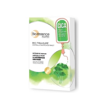 BIO ESSENCE Bio-Treasure Centella Asiatic Extract Intensive Repair Ampoule Mask (Repair and Skin Smoothening) 20ml x 7s