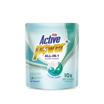 UIC Active Power+ All-In-1- Laundry Capsule Aromatic Garden 30s