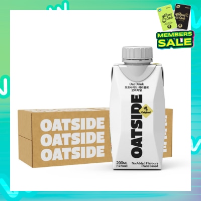 OATSIDE Barista Blend Original Oat Milk (Dairy Free + Creamy + Zero Added Sugar) 200ml x 24s (per carton) (Expiry: Oct`2025)