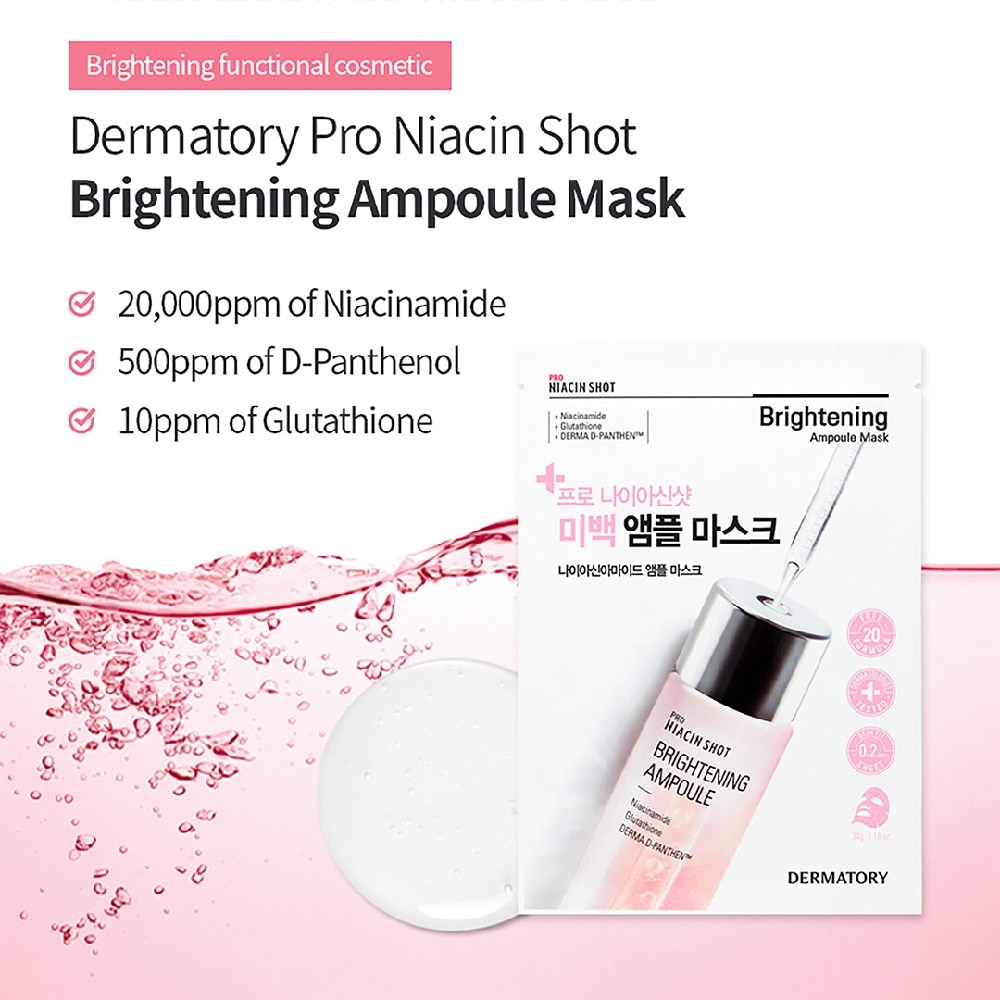 Pro Niacin Shot Brightening Ampoule Sheet Mask 1s