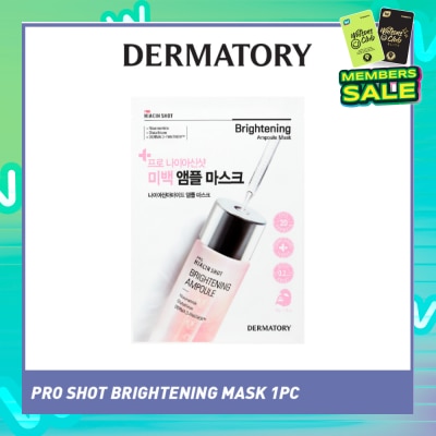 DERMATORY Pro Niacin Shot Brightening Ampoule Sheet Mask 1s