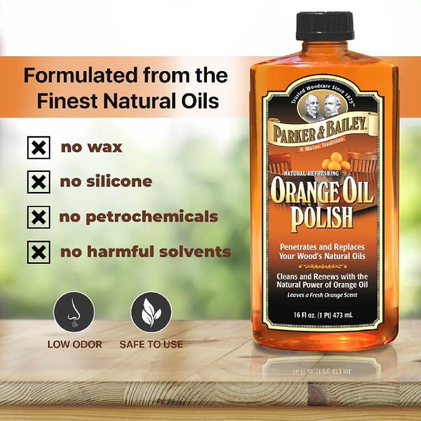 Orange Oil Polish Fresh Orange Scent (Cleans & Renews Wood Surface) 473ml