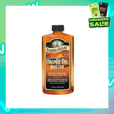 PARKER & BAILEY Orange Oil Polish Fresh Orange Scent (Cleans & Renews Wood Surface) 473ml