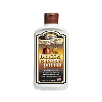 PARKER & BAILEY Brass & Copper Polish (Ultimate Tarnish Remover & Protector for Brass + Copper + Other Metals) 236ml