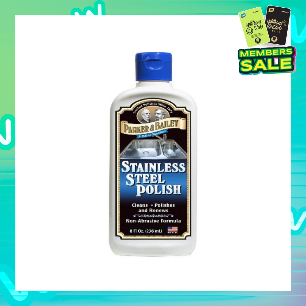 Stainless Steel Polish (Non-Abrasive Cleaner for Gleaming Appliances & Surfaces + Scratch-Free) 236ml
