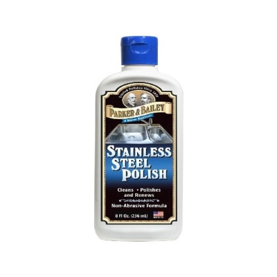 PARKER & BAILEY Stainless Steel Polish (Non-Abrasive Cleaner for Gleaming Appliances & Surfaces + Scratch-Free) 236ml