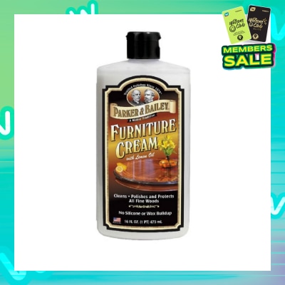 PARKER & BAILEY Furniture Cream with Lemon Oil (Multi-Purpose Wood Cleaner) 473ml