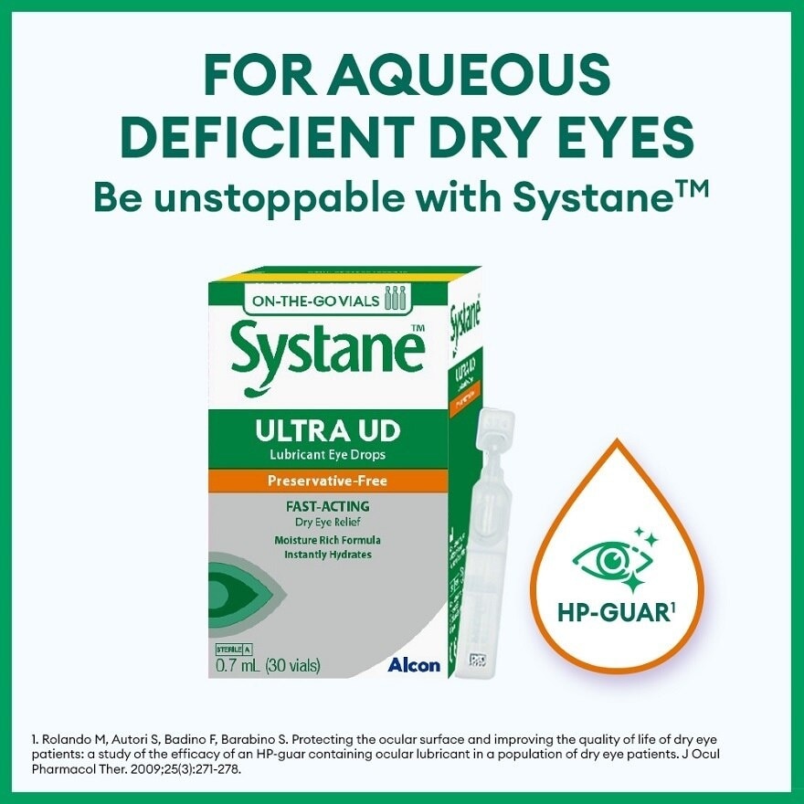 Systane Ultra HD High Performance Lubricant Eye Drops 0.7ml x 30s<BR>