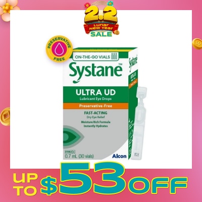 ALCON Systane Ultra Unit Dose 0.7ml x 30s (Expiry: April`2026)