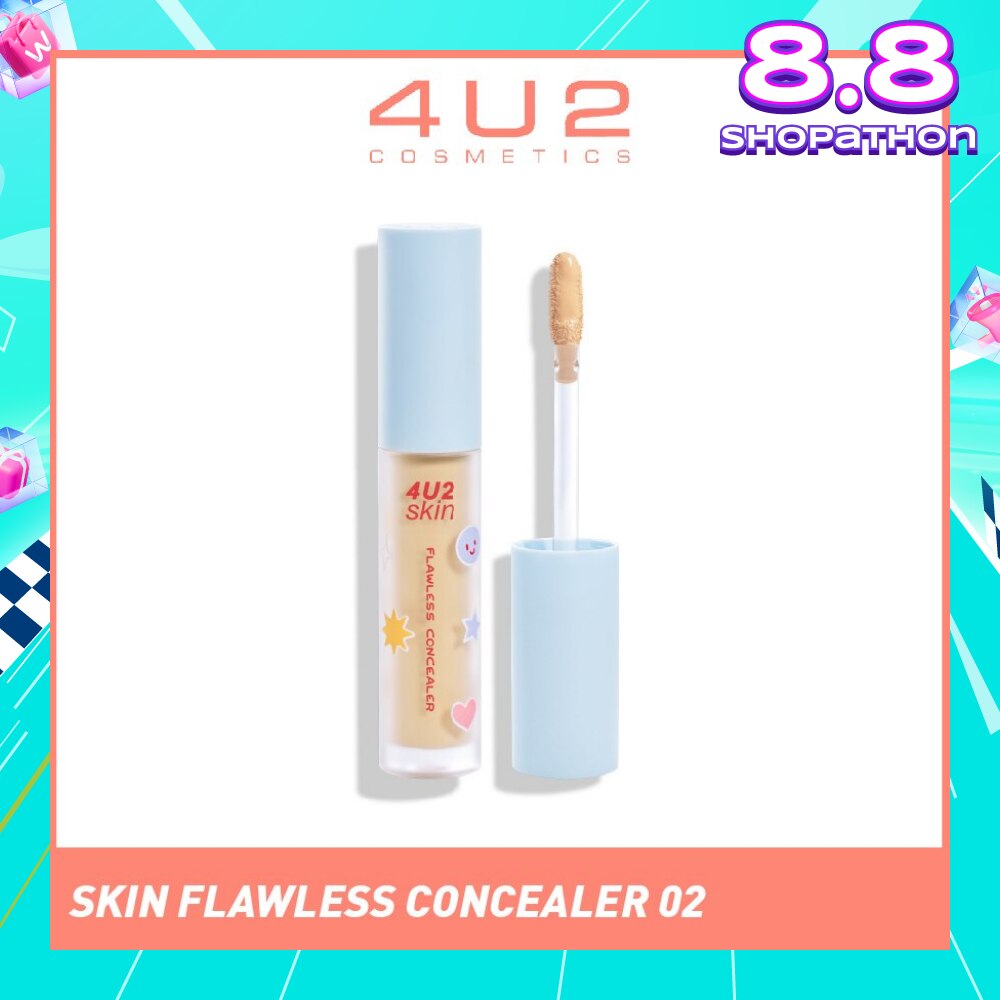 Skin Flawless Concealer 02 Beige (Alcohol-Free & Paraben-Free) 1s