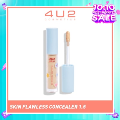 4U2 Skin Flawless Concealer 1.5 Fair (Alcohol-Free & Paraben-Free) 1s