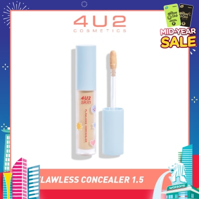 4U2 Skin Flawless Concealer 1.5 Fair (Alcohol-Free & Paraben-Free) 1s