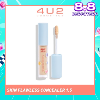 4U2 Skin Flawless Concealer 1.5 Fair (Alcohol-Free & Paraben-Free) 1s