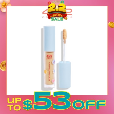 4U2 Skin Flawless Concealer 2.5 Warm Beige (Alcohol-Free & Paraben-Free) 1s