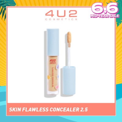 4U2 Skin Flawless Concealer 2.5 Warm Beige (Alcohol-Free & Paraben-Free) 1s