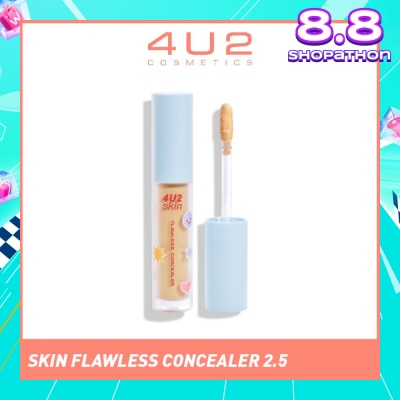 4U2 Skin Flawless Concealer 2.5 Warm Beige (Alcohol-Free & Paraben-Free) 1s