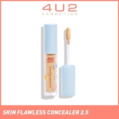 4U2 Skin Flawless Concealer 2.5 Warm Beige (Alcohol-Free & Paraben-Free) 1s