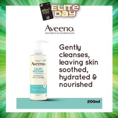 AVEENO - Calm+ Restore Nourishing Oat Cleanser (For Gently Cleanses + Hydrates To Preserve Skin's Moisture Barrier) 200ml