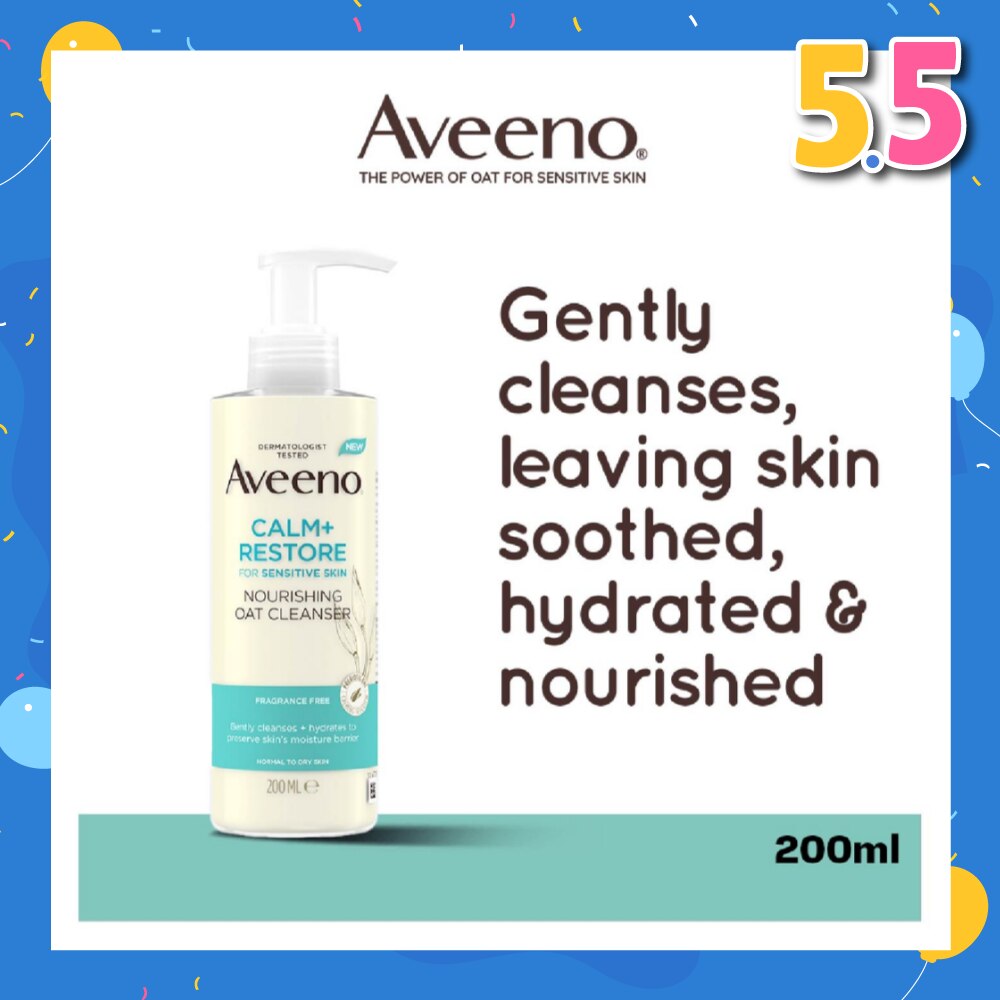 Calm+ Restore Nourishing Oat Cleanser (For Gently Cleanses + Hydrates To Preserve Skin's Moisture Barrier) 200ml
