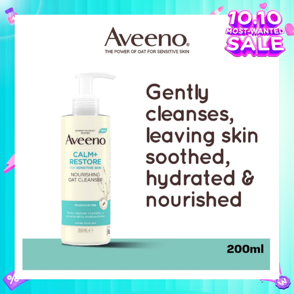 Calm+ Restore Nourishing Oat Cleanser (For Gently Cleanses + Hydrates To Preserve Skin's Moisture Barrier) 200ml