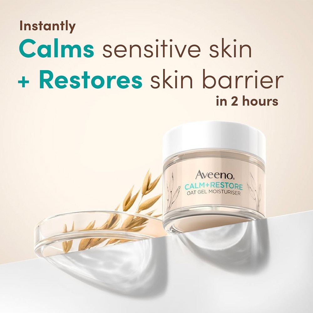 Calm+ Restore Oat Gel Moisturiser (To Soothe + Replenishes Skin's Moisture Barrier) 50ml