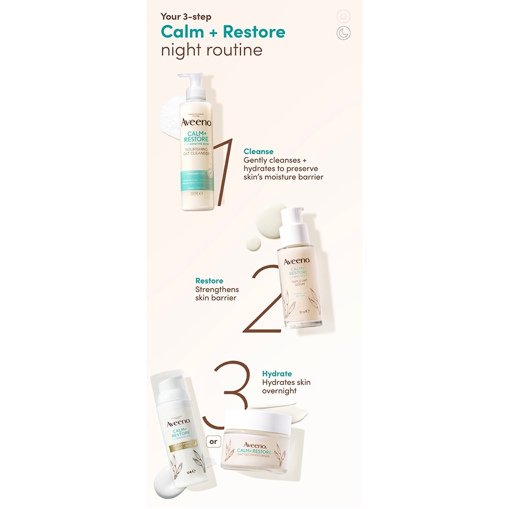 AVEENO Calm+ Restore Oat Gel Moisturiser (To Soothe + Replenishes