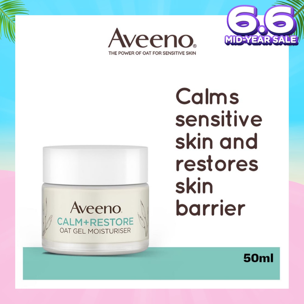 Calm+ Restore Oat Gel Moisturiser (To Soothe + Replenishes Skin's Moisture Barrier) 50ml