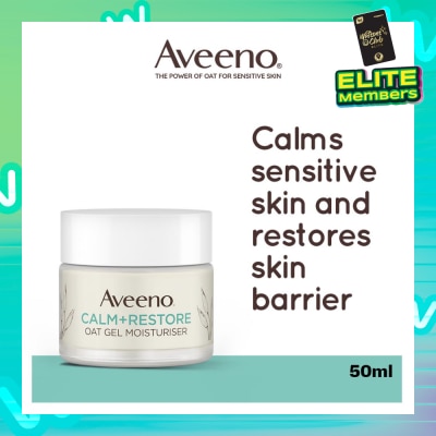AVEENO Calm+ Restore Oat Gel Moisturiser (To Soothe + Replenishes Skin's Moisture Barrier) 50ml