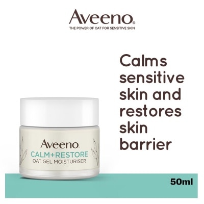 AVEENO Calm+ Restore Oat Gel Moisturiser (To Soothe + Replenishes Skin's Moisture Barrier) 50ml