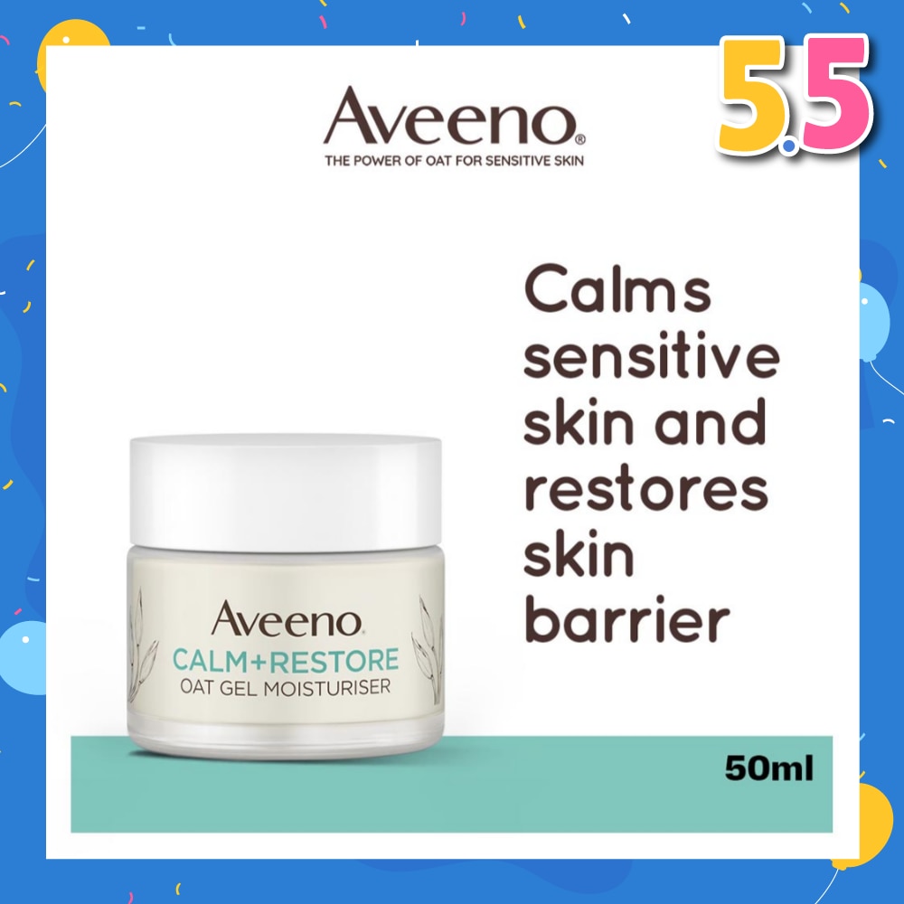 Calm+ Restore Oat Gel Moisturiser (To Soothe + Replenishes Skin's Moisture Barrier) 50ml