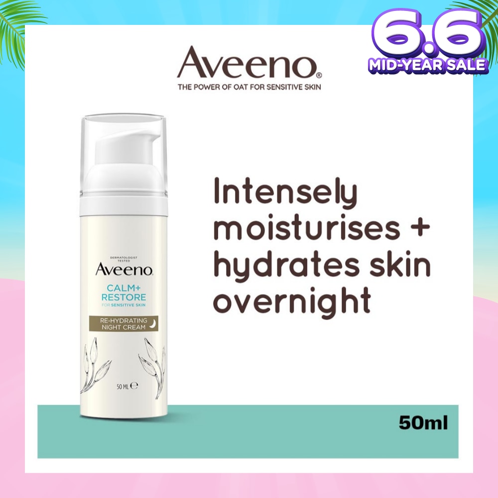 Calm+ Restore Re-Hydrating Night Cream (To Nourishes + Strengthens The Protective Skin Barrier Overnight) 50ml