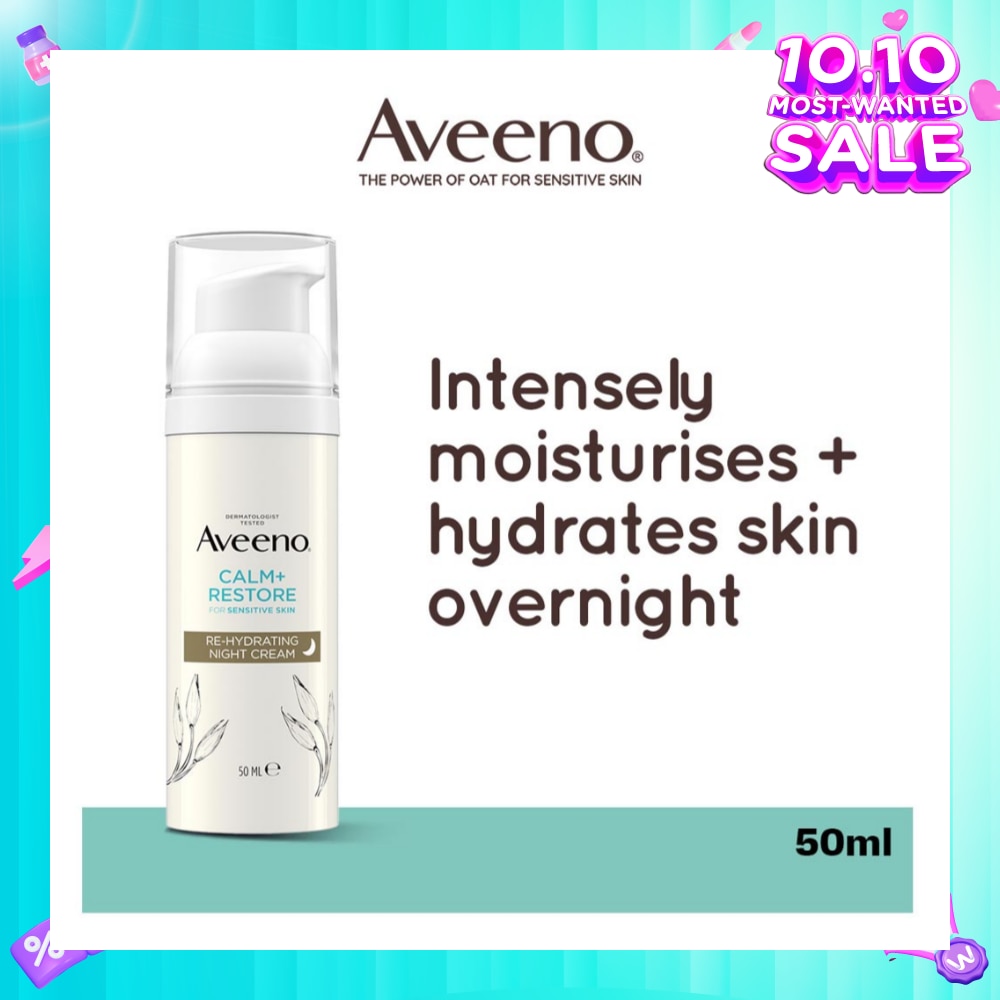 Calm+ Restore Re-Hydrating Night Cream (To Nourishes + Strengthens The Protective Skin Barrier Overnight) 50ml