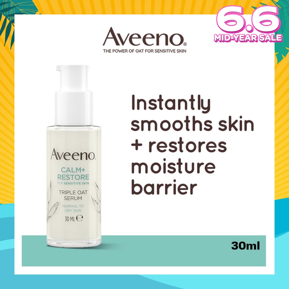 Calm+ Restore Triple Oat Serum (To Smoothes Skin + Restores Moisture Barrier) 30ml