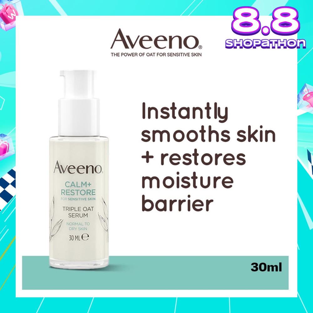 Calm+ Restore Triple Oat Serum (To Smoothes Skin + Restores Moisture Barrier) 30ml
