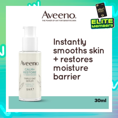 AVEENO Calm+ Restore Triple Oat Serum (To Smoothes Skin + Restores Moisture Barrier) 30ml