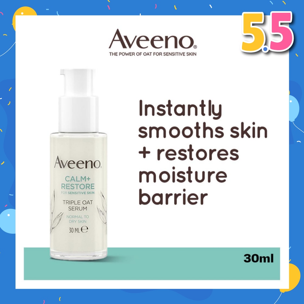 Calm+ Restore Triple Oat Serum (To Smoothes Skin + Restores Moisture Barrier) 30ml