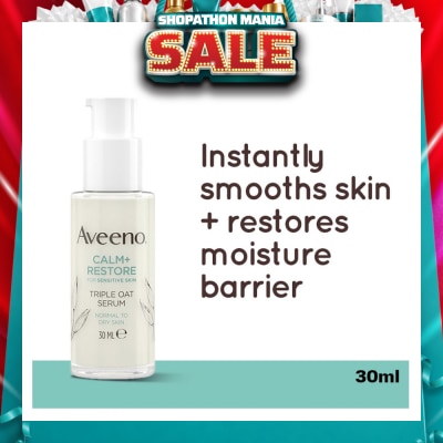 AVEENO - Calm+ Restore Triple Oat Serum (To Smoothes Skin + Restores Moisture Barrier) 30ml