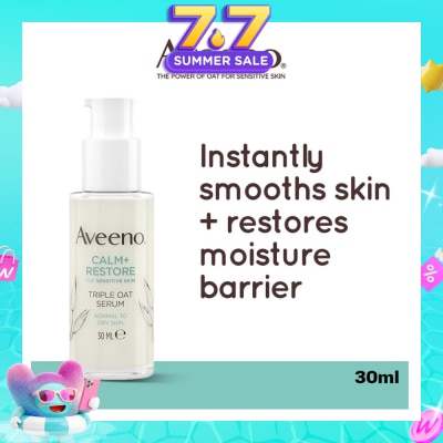 AVEENO - Calm+ Restore Triple Oat Serum (To Smoothes Skin + Restores Moisture Barrier) 30ml