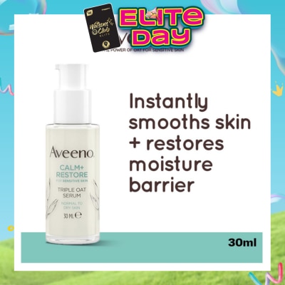 AVEENO - Calm+ Restore Triple Oat Serum (To Smoothes Skin + Restores Moisture Barrier) 30ml